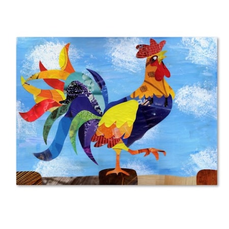 Artpoptart 'Colorful Rooster' Canvas Art,35x47